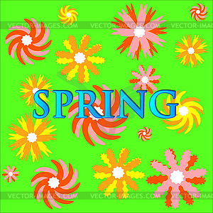 Spring background - vector clipart