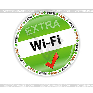 Wi fi web icon - vector clip art