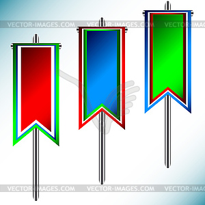 Three banners - vector image