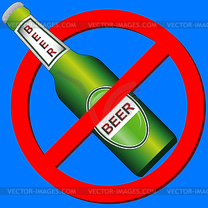 No drink symbol - vector clipart