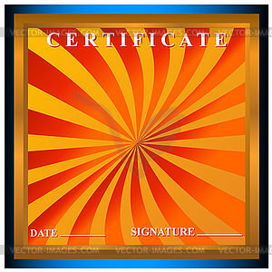Certificate - vector clipart