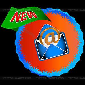 New email icon - vector image