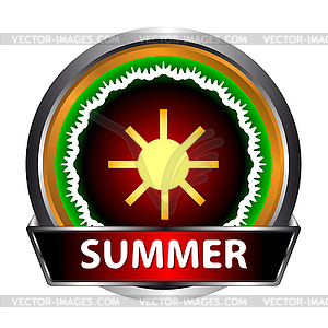 Summer icon - vector clipart