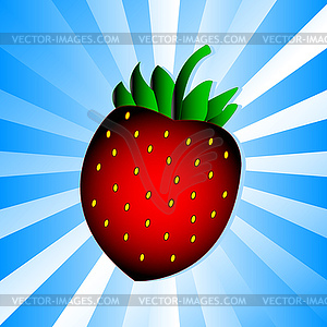 Strawberry symbol - vector clipart