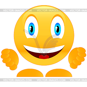 Unique smile - vector clip art