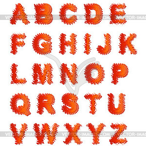 Abstract alphabet - vector clipart / vector image