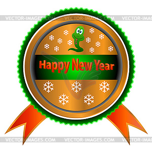 Symbol of happy new year - vector clip art