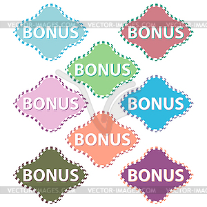 Eight bonuses - vector image