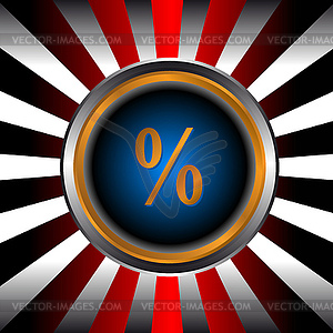 Percent icon - vector image