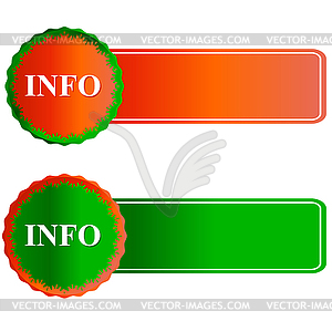 Info icons - vector image