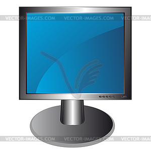 LCD monitor - vector image