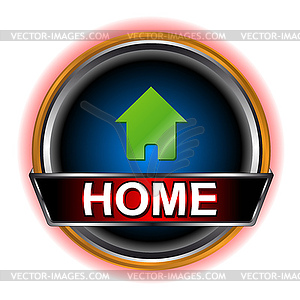Home web icon - vector image