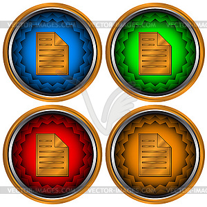 Four web icons - vector clipart