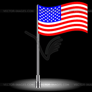 American flag - vector clip art
