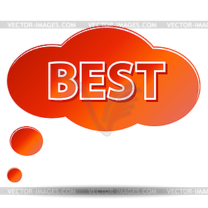 Best icon - vector image