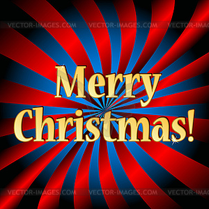 Merry Christmas logo - vector image