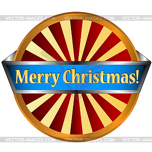 Merry Christmas icon - vector clipart