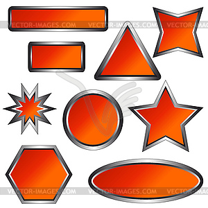 Web buttons - vector clip art