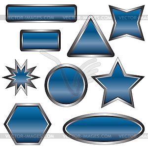 Web buttons - color vector clipart