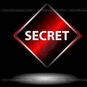 Secret icon - vector clip art