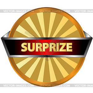 Surprize logo - royalty-free vector clipart