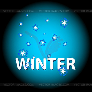 Winter icon - stock vector clipart