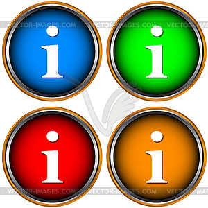 Info icon - vector image