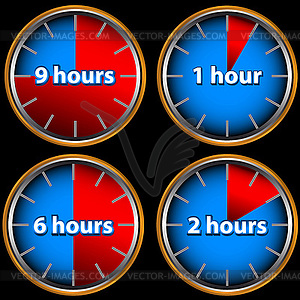 Four times - vector image