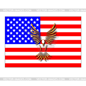 The American flag - vector image