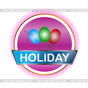 Holiday icon - vector image