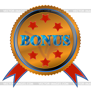 Unique bonus icon - vector image