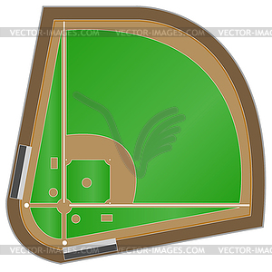 Baseball field - vector image