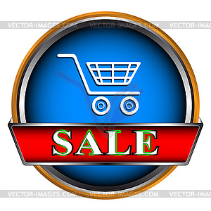 Кнопка продажу - векторное изображение EPS