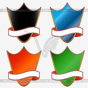 Four boards - vector clipart