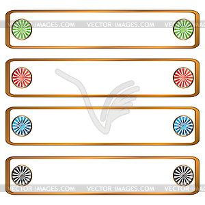 Original four frameworks - vector clip art