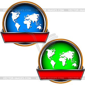 Two web icons - stock vector clipart