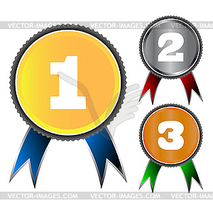 Set of medals - vector image