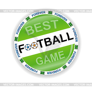 Football icon - vector clipart / vector image