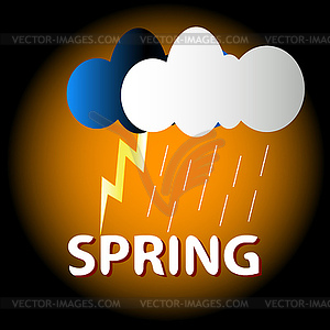 Spring logo - vector image