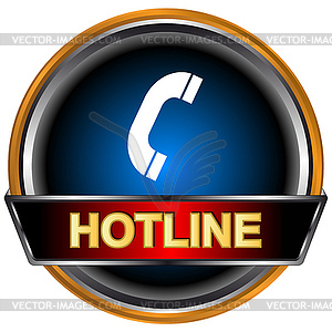 Hotline logo - vector image