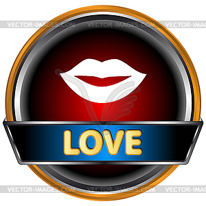 Love icon - vector clip art