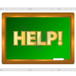 Help logo - vector clipart