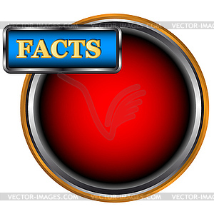 Facts icon - vector clip art
