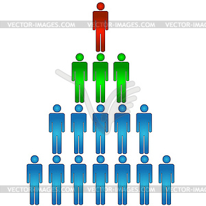Business structure - vector image