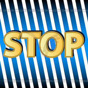 Stop symbol - vector clip art