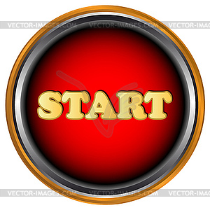 Start button - vector image