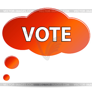 Vote icon - vector image