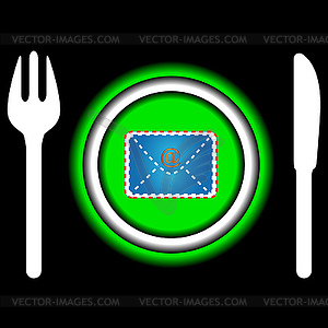 Email icon - vector clipart / vector image