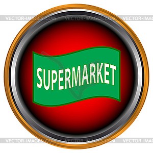 Supermarket icon - vector image