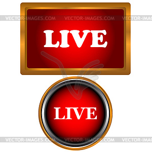 Live icons set - vector image